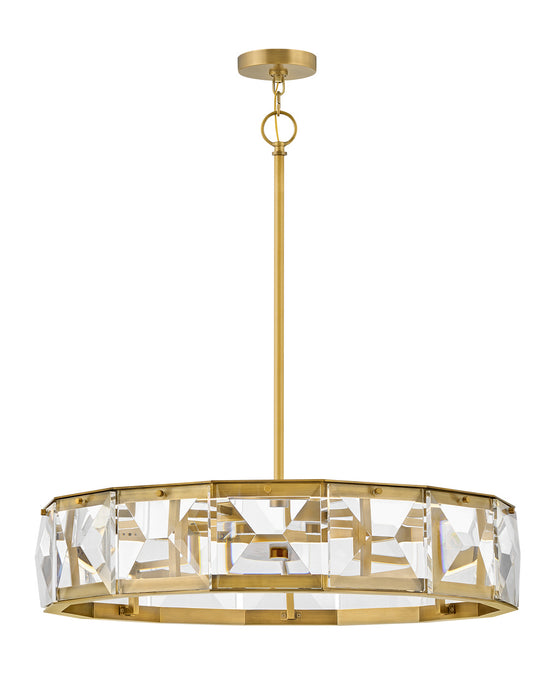 Fredrick Ramond FR30105HBR LED Chandelier, Heritage Brass