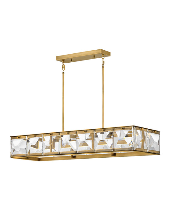 Fredrick Ramond FR30106HBR LED Linear Pendant, Heritage Brass