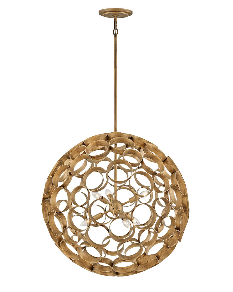 Fredrick Ramond FR30146BNG LED Chandelier, Burnished Gold