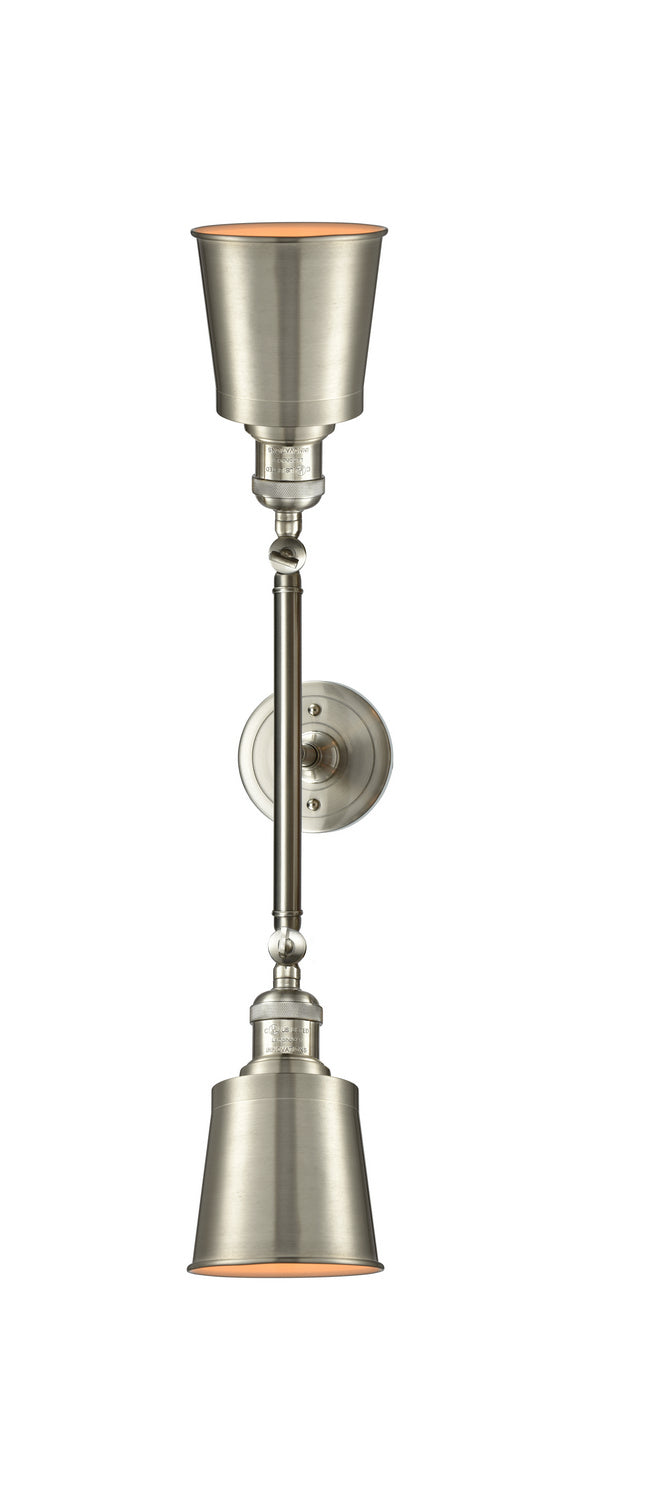 Innovations 208L-SN-M9-SN Two Light Bath Vanity, Brushed Satin Nickel