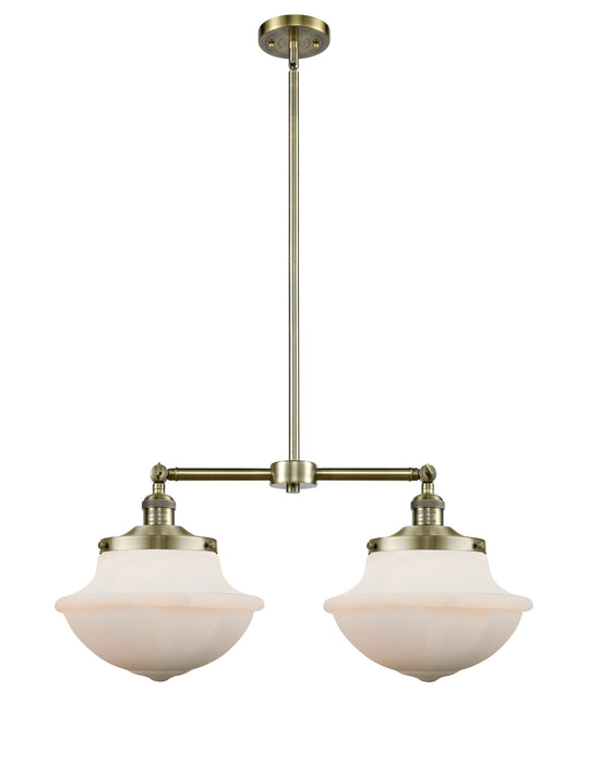 Innovations 209-AB-G541 Two Light Island Pendant, Antique Brass