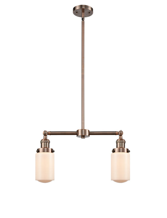 Innovations 209-AC-G311-LED LED Island Pendant, Antique Copper