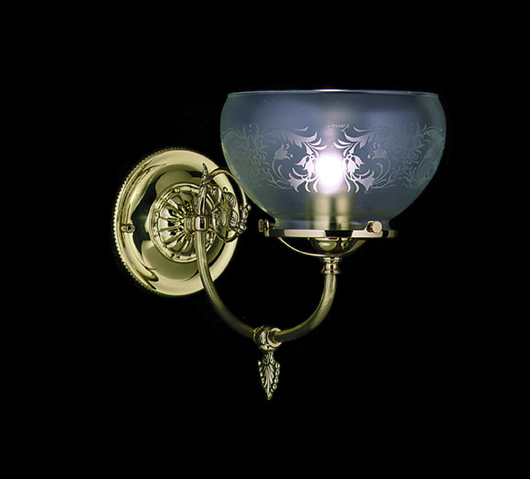Framburg 7521 PB One Light Wall Sconce, Polished Brass