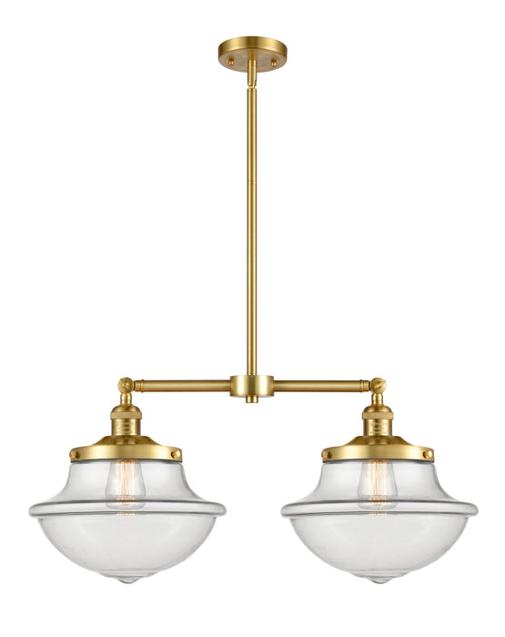 Innovations 209-SG-G542 Two Light Island Pendant, Satin Gold
