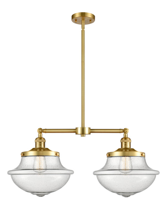 Innovations 209-SG-G544 Two Light Island Pendant, Satin Gold