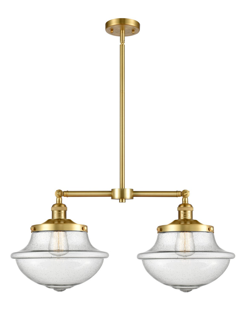 Innovations 209-SG-G544-LED LED Island Pendant, Satin Gold