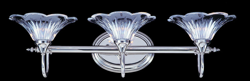 Framburg 8733 PS Three Light Wall Sconce, Polished Silver