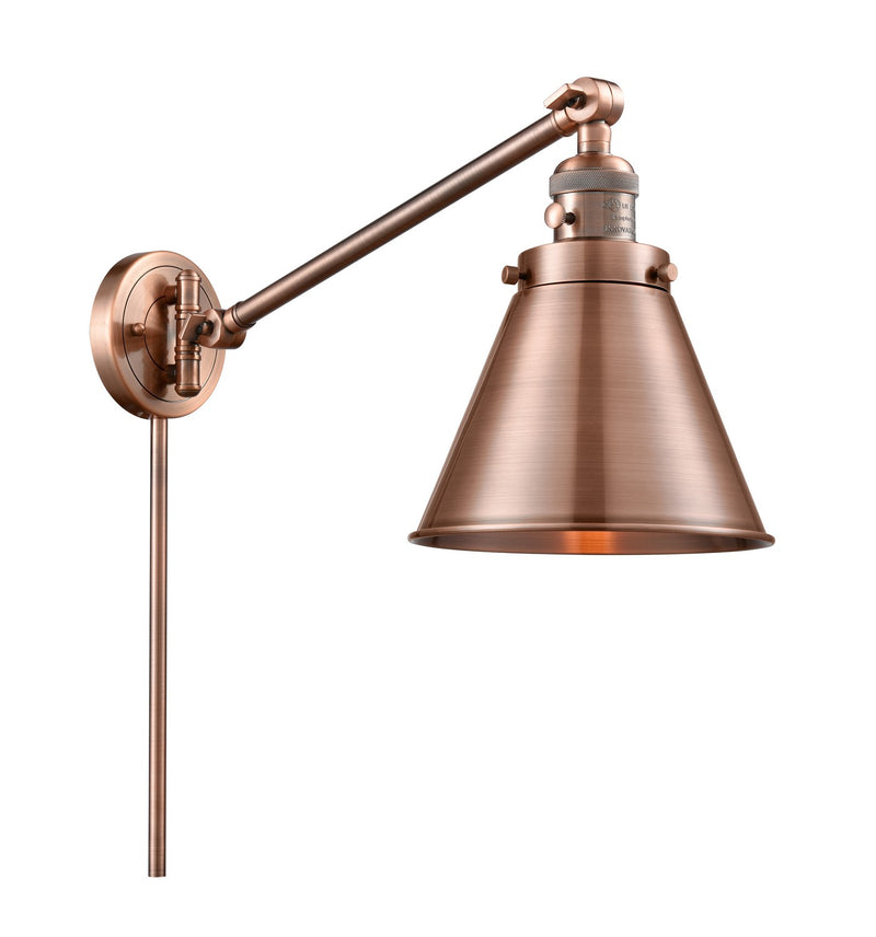 Innovations 237-AC-M13-AC-LED LED Swing Arm Lamp, Antique Copper