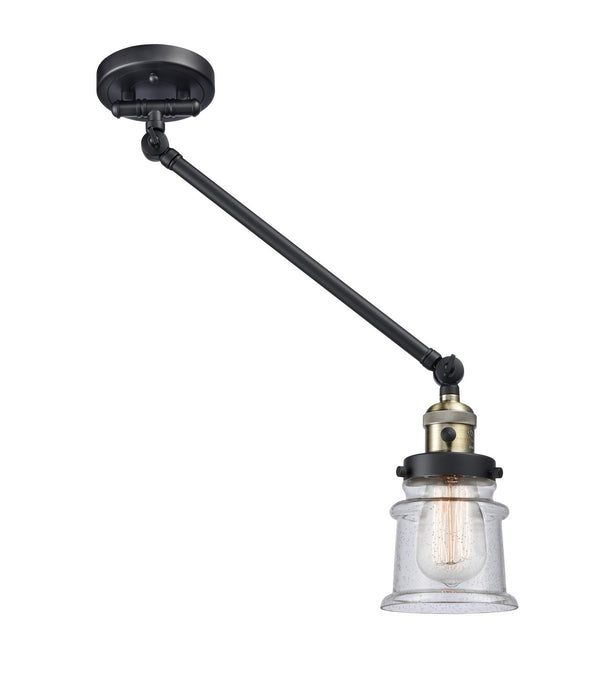 Innovations 237-BAB-G184S-LED LED Swing Arm Lamp, Black Antique Brass