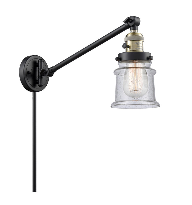 Innovations 237-BAB-G184S-LED LED Swing Arm Lamp, Black Antique Brass