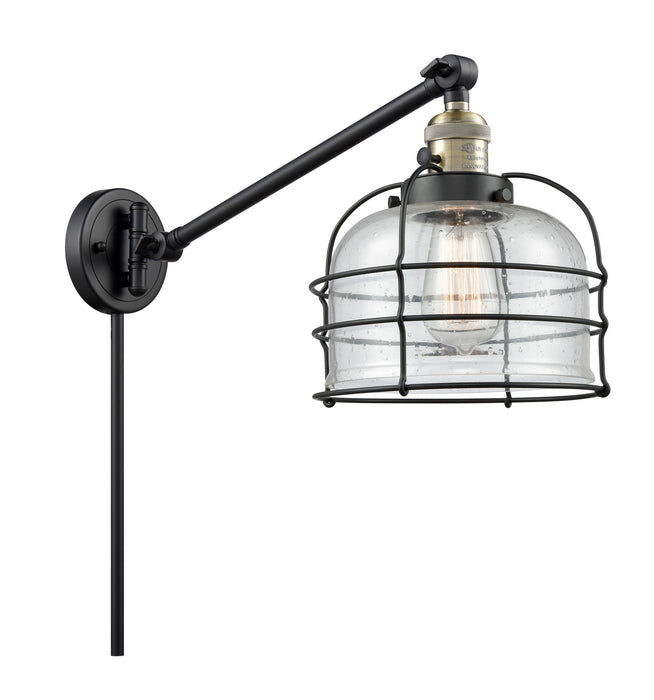 Innovations 237-BAB-G74-CE-LED LED Swing Arm Lamp, Black Antique Brass