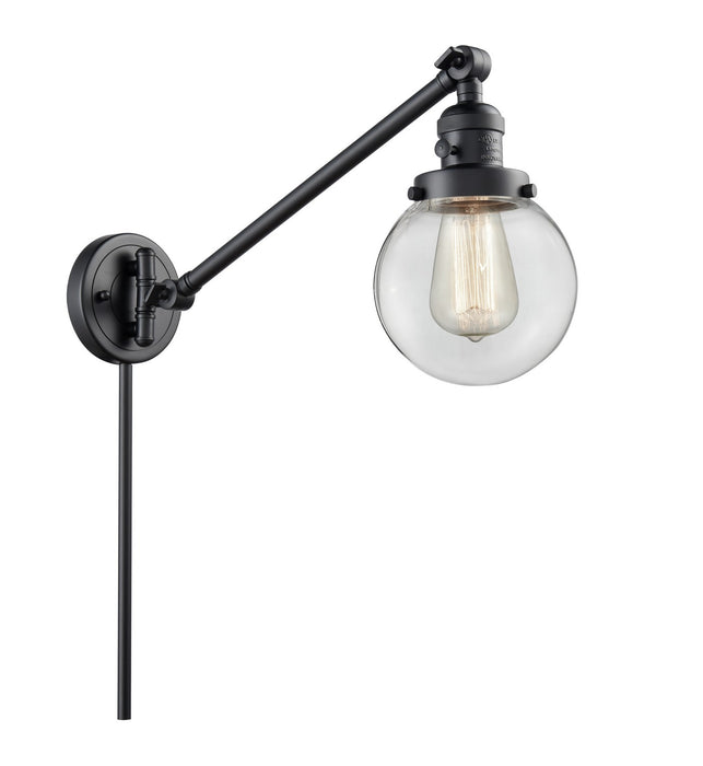 Innovations 237-BK-G202-6-LED LED Swing Arm Lamp, Matte Black