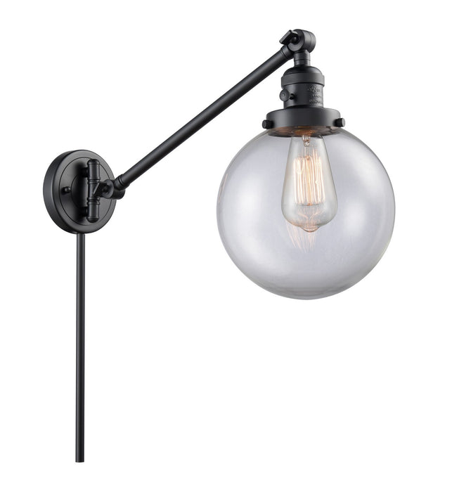Innovations 237-BK-G202-8-LED LED Swing Arm Lamp, Matte Black