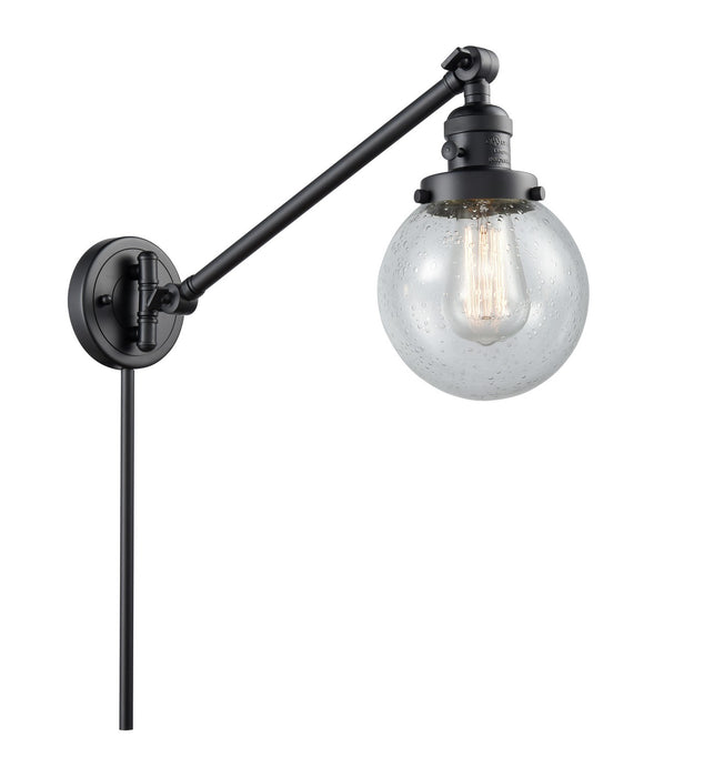 Innovations 237-BK-G204-6-LED LED Swing Arm Lamp, Matte Black