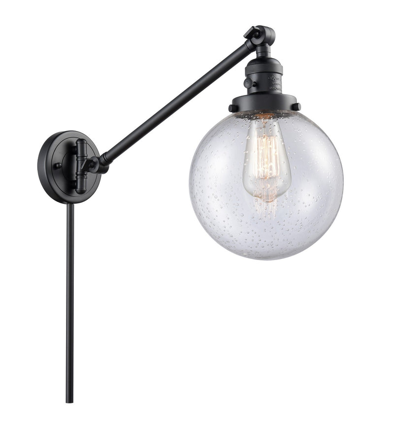 Innovations 237-BK-G204-8-LED LED Swing Arm Lamp, Matte Black