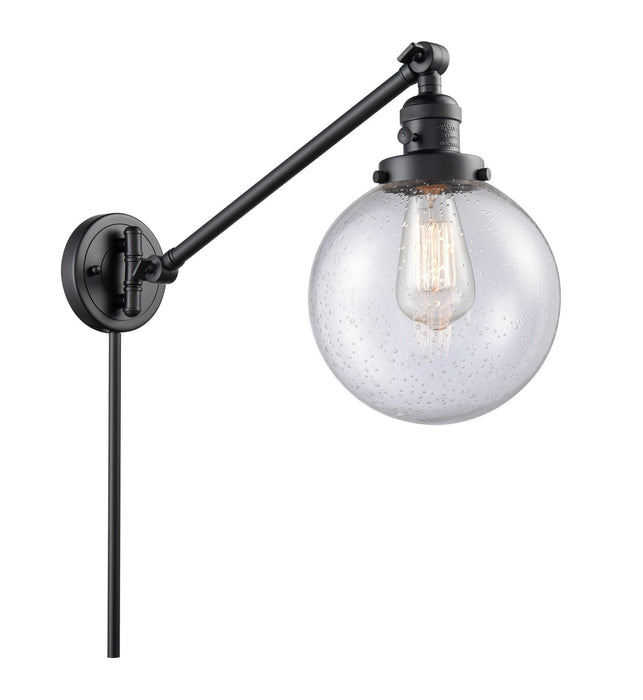 Innovations 237-BK-G204-8-LED LED Swing Arm Lamp, Matte Black
