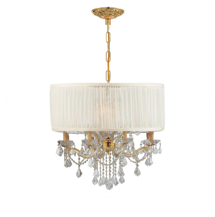 Crystorama 4489-GD-SAW-CL-S 12 Light Chandelier, Gold
