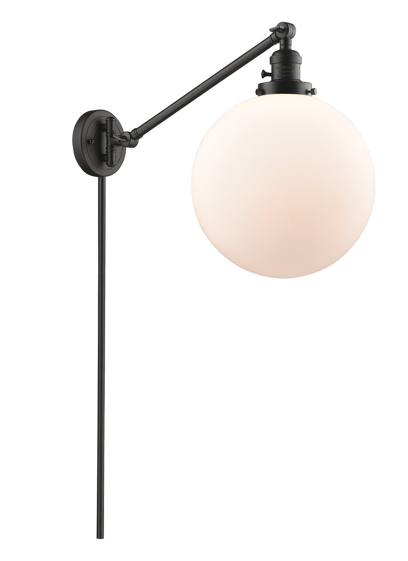 Innovations 237-OB-G201-12 One Light Swing Arm Lamp, Oil Rubbed Bronze