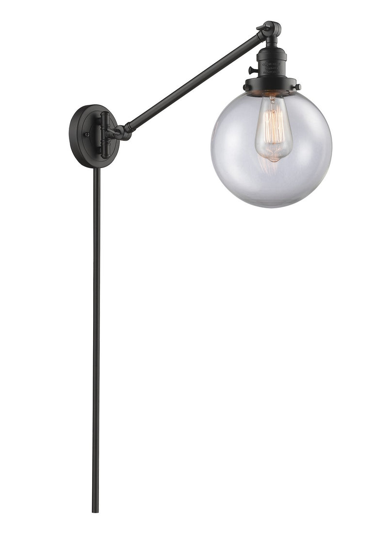 Innovations 237-OB-G202-8-LED LED Swing Arm Lamp, Oil Rubbed Bronze