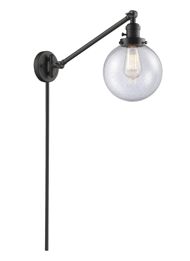 Innovations 237-OB-G204-8-LED LED Swing Arm Lamp, Oil Rubbed Bronze