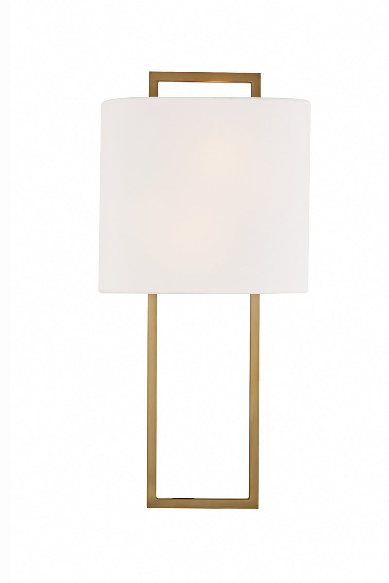 Crystorama FRE-422-VG Two Light Wall Sconce, Vibrant Gold