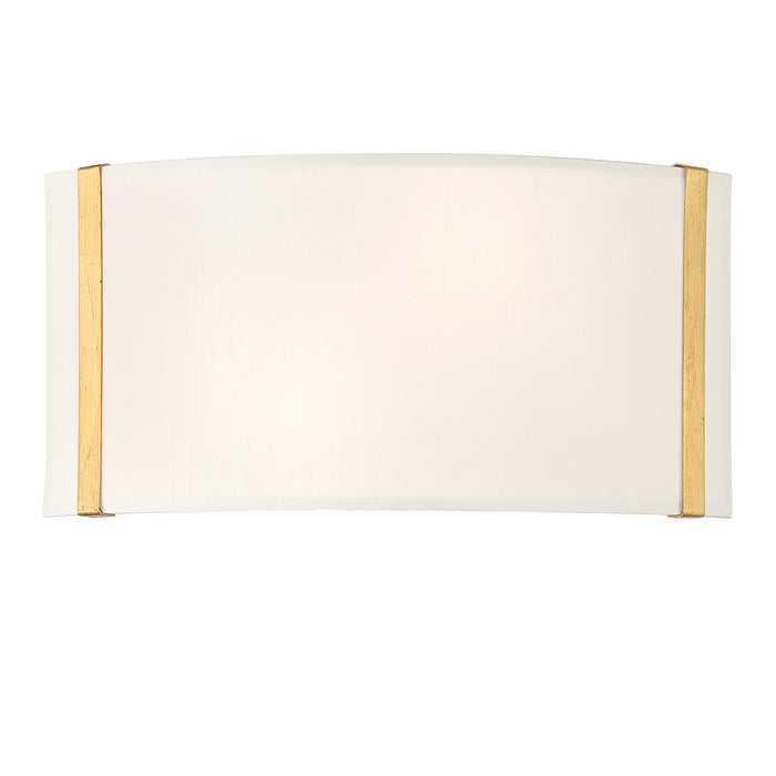 Crystorama FUL-902-GA Two Light Wall Sconce, Antique Gold