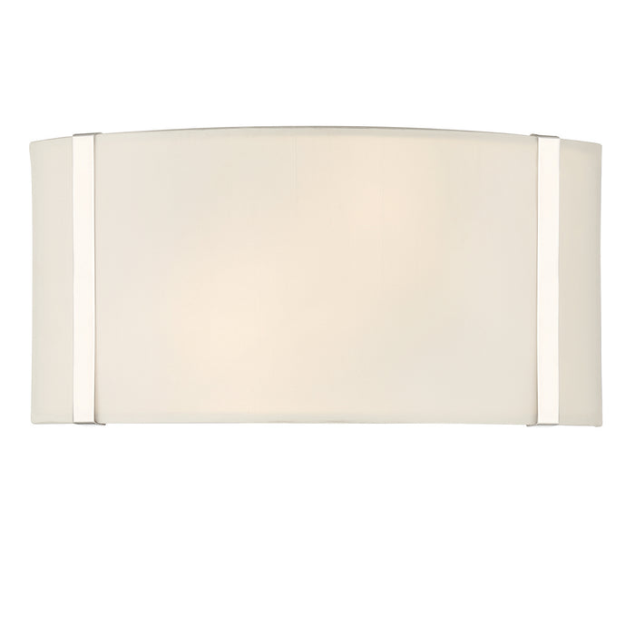 Crystorama FUL-902-PN Two Light Wall Sconce, Polished Nickel