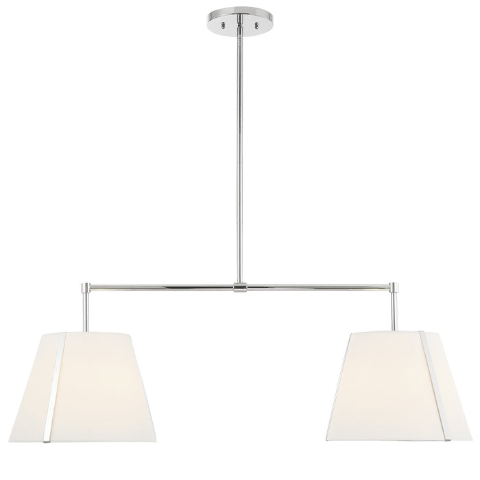 Crystorama FUL-906-PN Four Light Chandelier, Polished Nickel