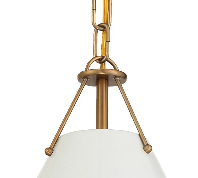 Crystorama XAV-B8301-VG One Light Pendant, Vibrant Gold