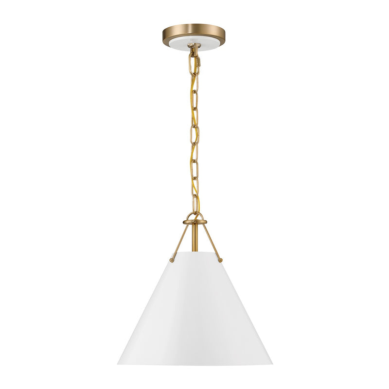 Crystorama XAV-B8301-VG One Light Pendant, Vibrant Gold
