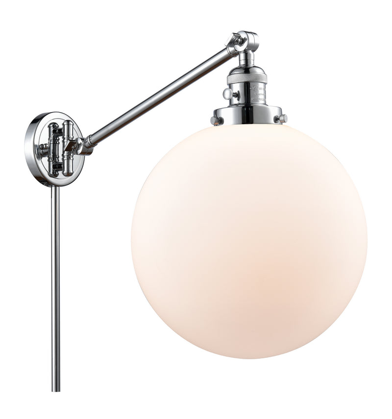 Innovations 237-PC-G201-12 One Light Swing Arm Lamp, Polished Chrome