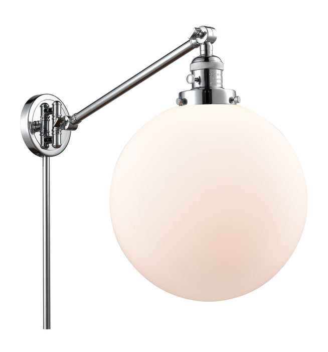 Innovations 237-PC-G201-12 One Light Swing Arm Lamp, Polished Chrome