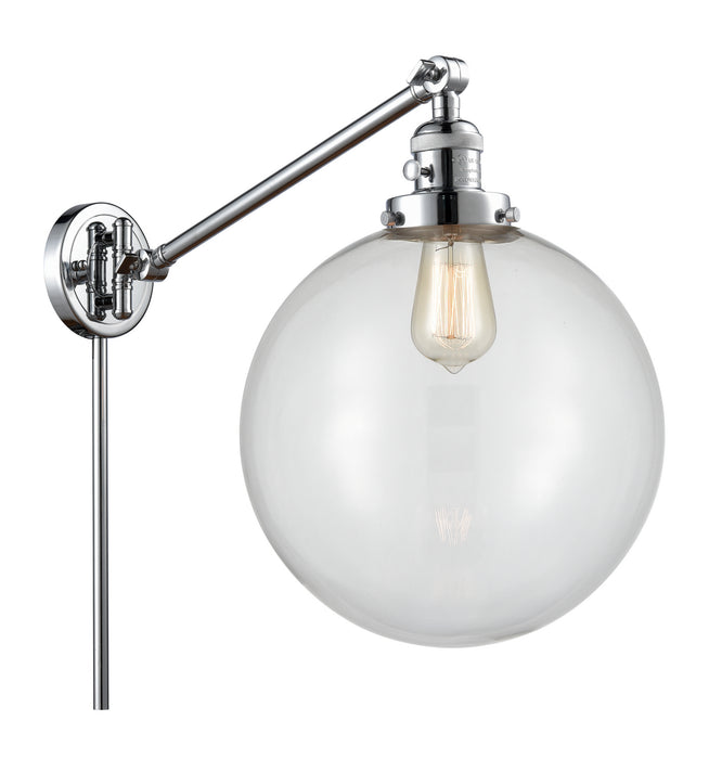 Innovations 237-PC-G202-12 One Light Swing Arm Lamp, Polished Chrome