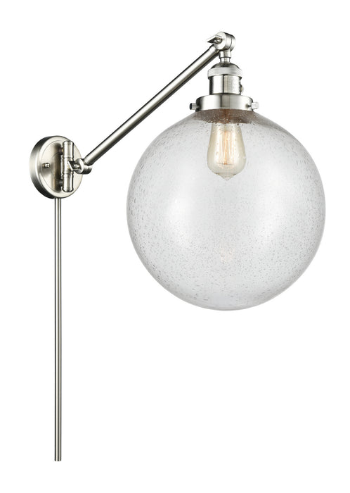 Innovations 237-SN-G204-12 One Light Swing Arm Lamp, Brushed Satin Nickel