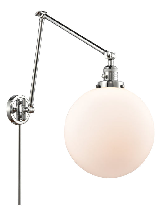 Innovations 238-PC-G201-12 One Light Swing Arm Lamp, Polished Chrome