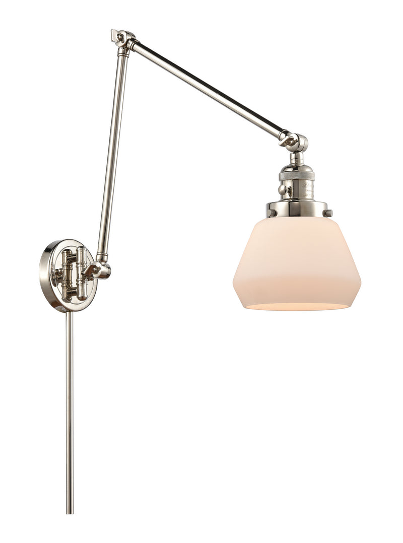 Innovations 238-PN-G171 One Light Swing Arm Lamp, Polished Nickel