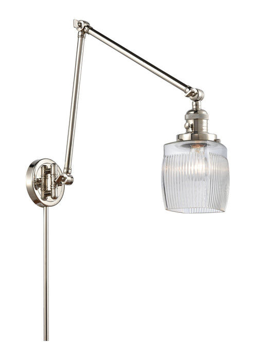 Innovations 238-PN-G302 One Light Swing Arm Lamp, Polished Nickel