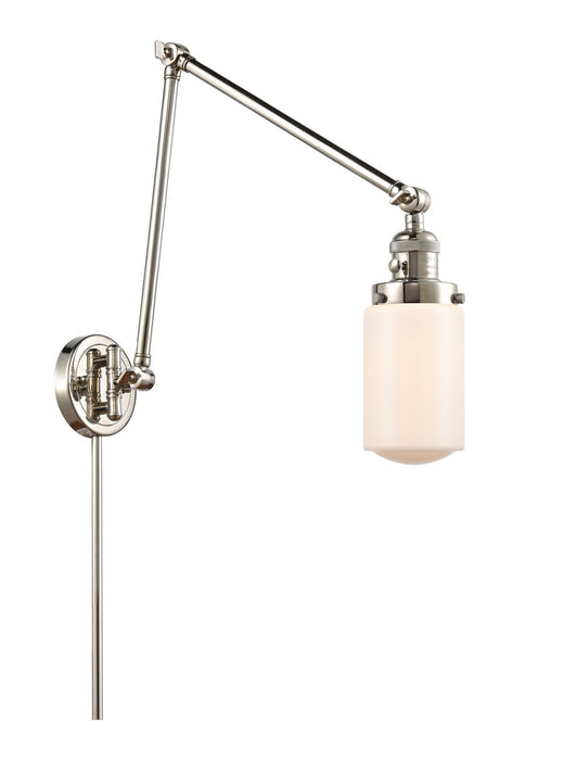 Innovations 238-PN-G311 One Light Swing Arm Lamp, Polished Nickel