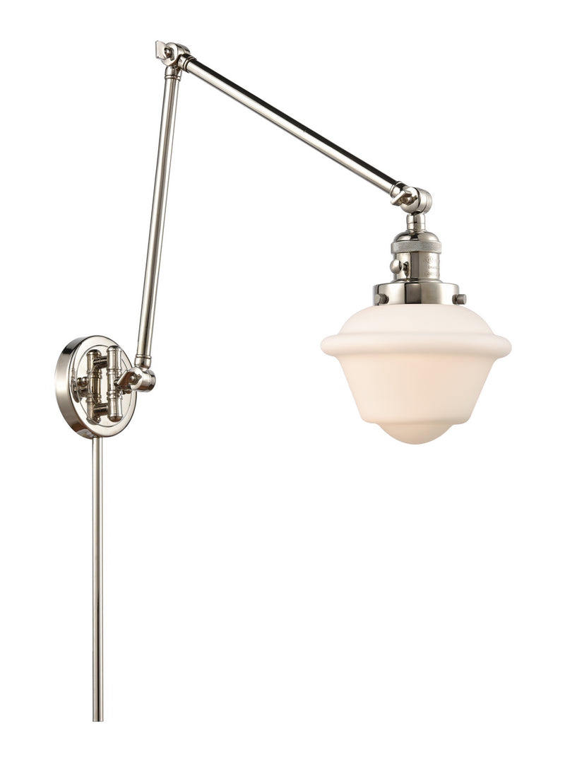 Innovations 238-PN-G531 One Light Swing Arm Lamp, Polished Nickel