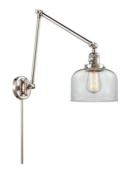 Innovations 238-PN-G72 One Light Swing Arm Lamp, Polished Nickel