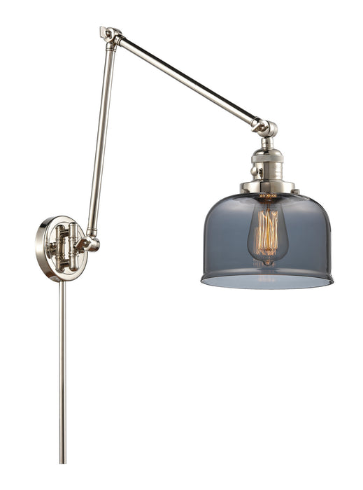 Innovations 238-PN-G73 One Light Swing Arm Lamp, Polished Nickel