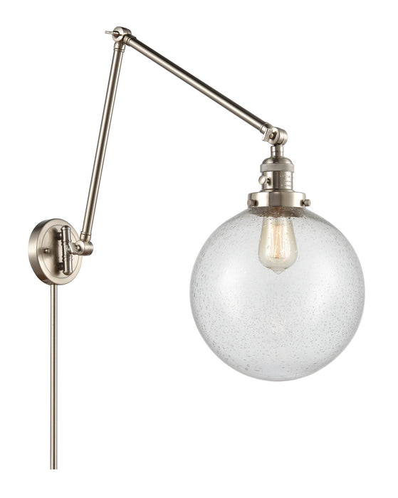 Innovations 238-SN-G204-10 One Light Swing Arm Lamp, Brushed Satin Nickel
