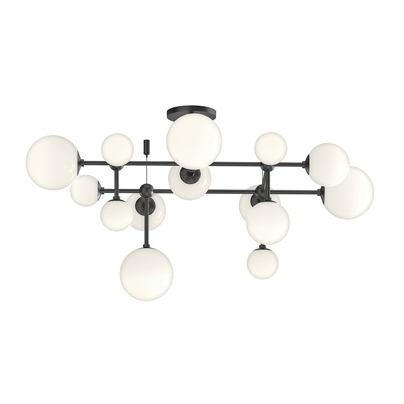 Sonneman 2069.25 LED Semi-Flush Mount, Satin Black