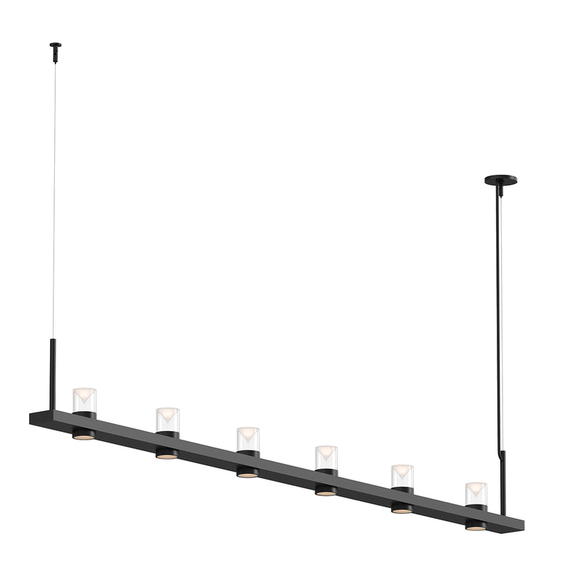 Sonneman 20QKL08B LED Pendant, Satin Black