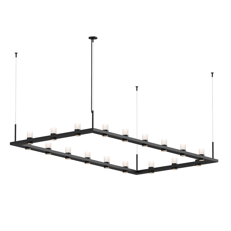Sonneman 20QKR48C LED Pendant, Satin Black