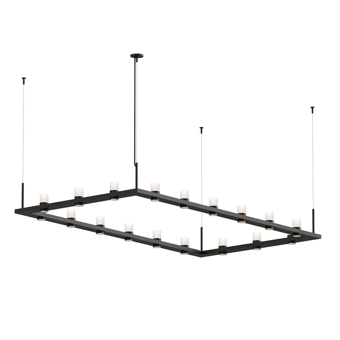 Sonneman 20QKR48C LED Pendant, Satin Black