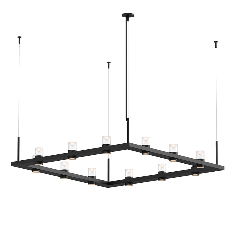 Sonneman 20QKS04B LED Pendant, Satin Black