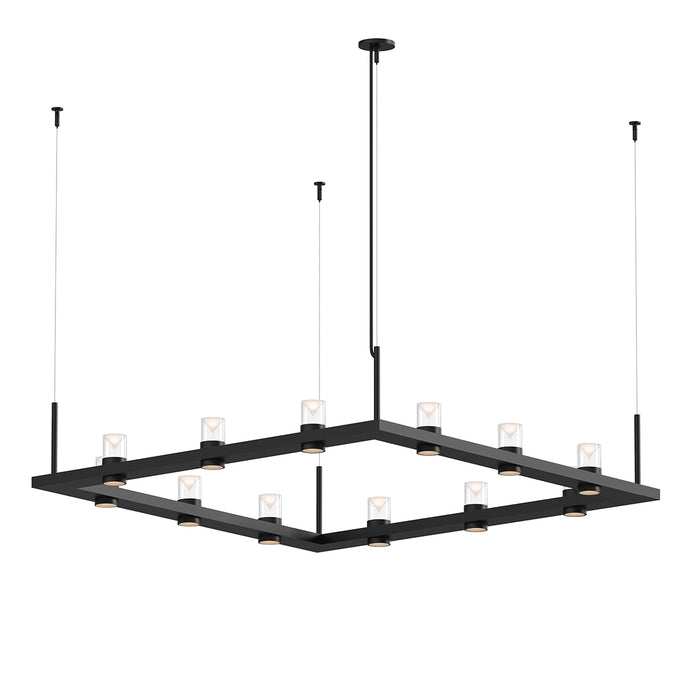 Sonneman 20QKS04B LED Pendant, Satin Black