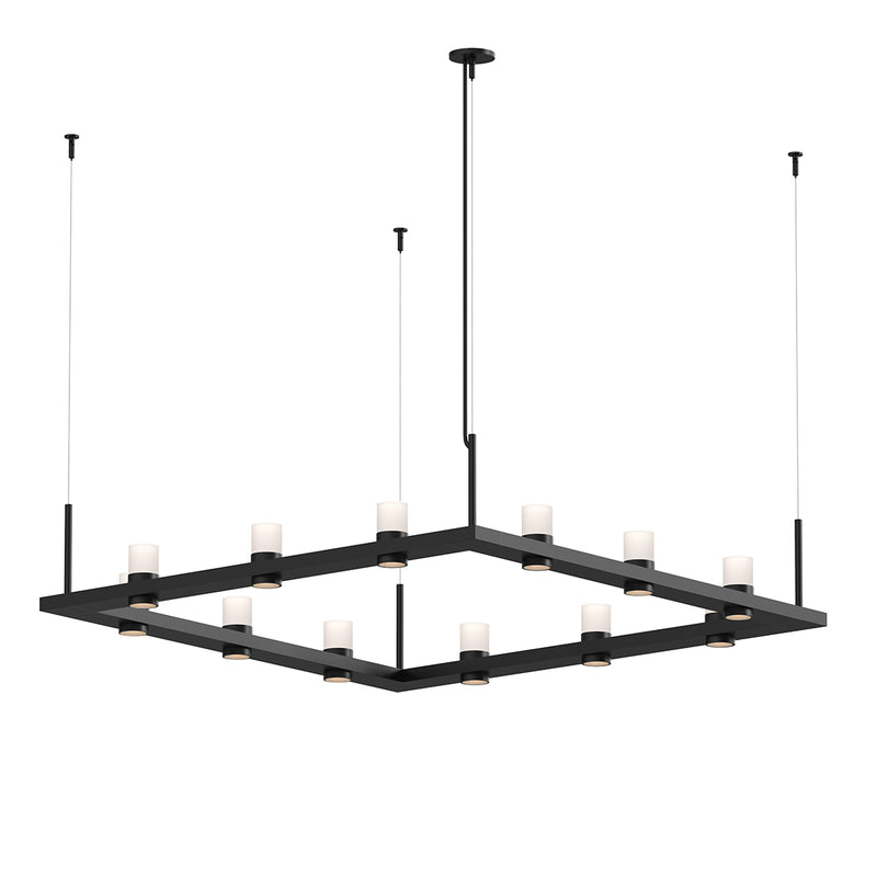 Sonneman 20QKS04C LED Pendant, Satin Black