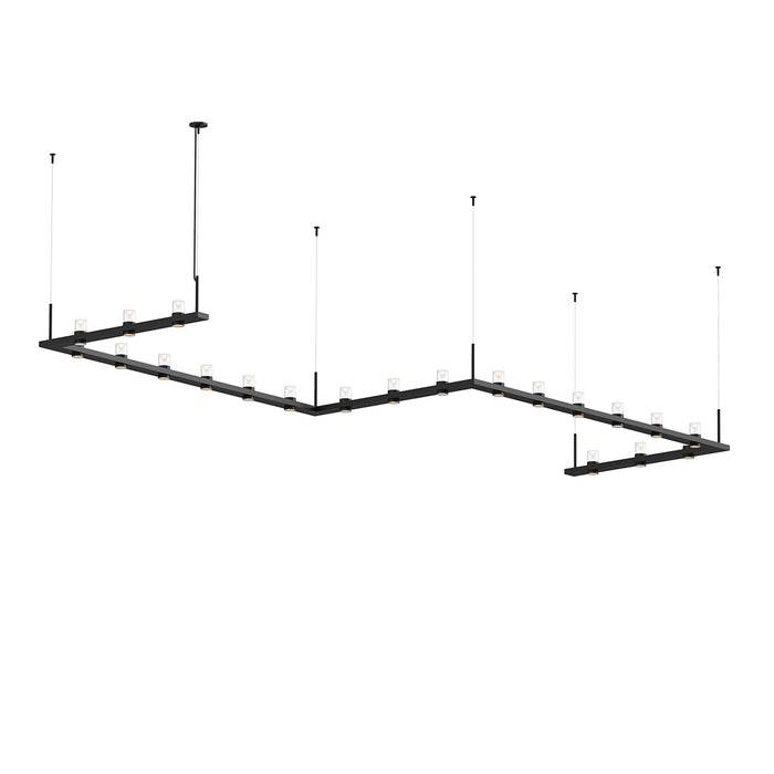 Sonneman 20QKZ46B LED Pendant, Satin Black